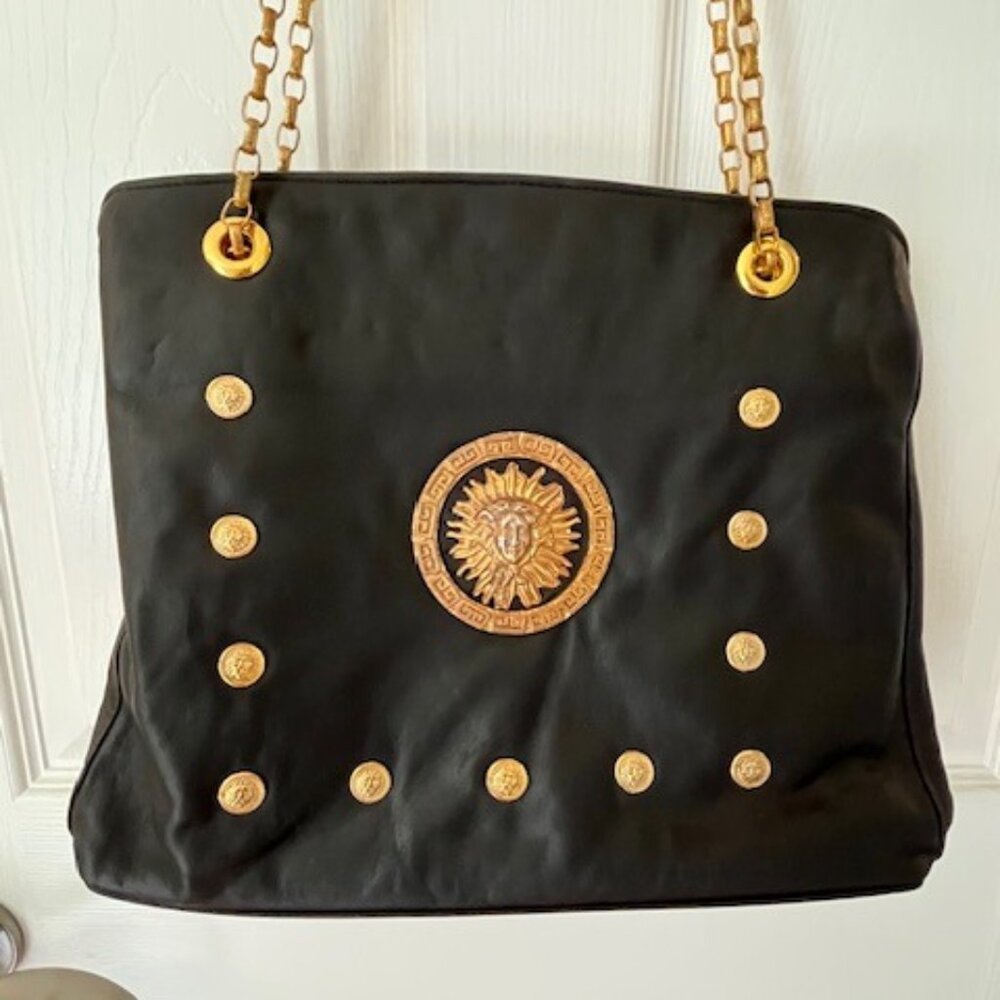 PAUL JOSEPH | Black Leather Shoulder Bag MADE IN USA Vintage